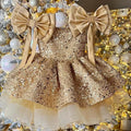 Party Dress Clothes Children Lovely Pink Flower Girl Wedding Sequins Beading with Bow Kids Birthday First Communion Ball Gowns