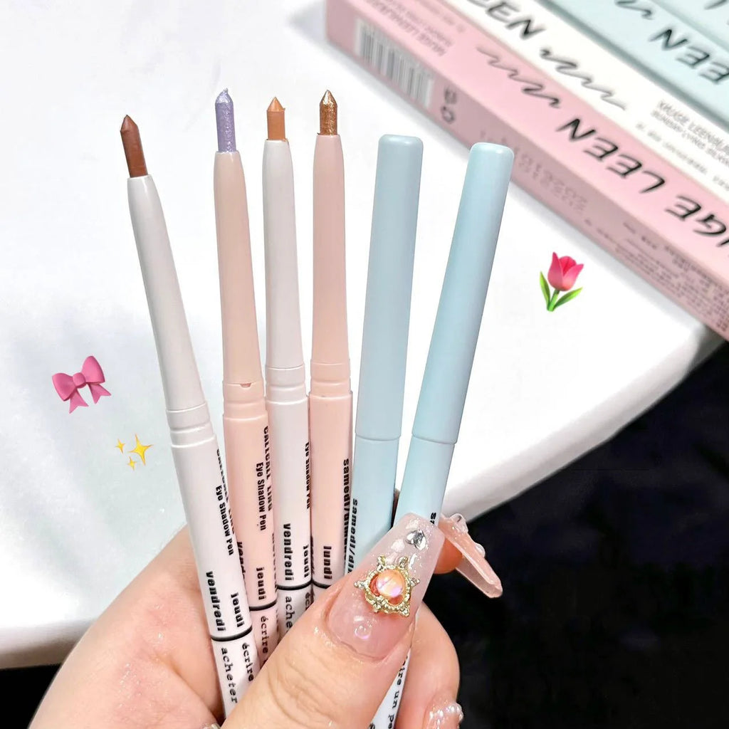 Double-end Lying Silkworm Eyeliner Pencil Diamond Glitter Matte Aegyosal Pen Brightening Cream Eyeshadow Highligher Makeup