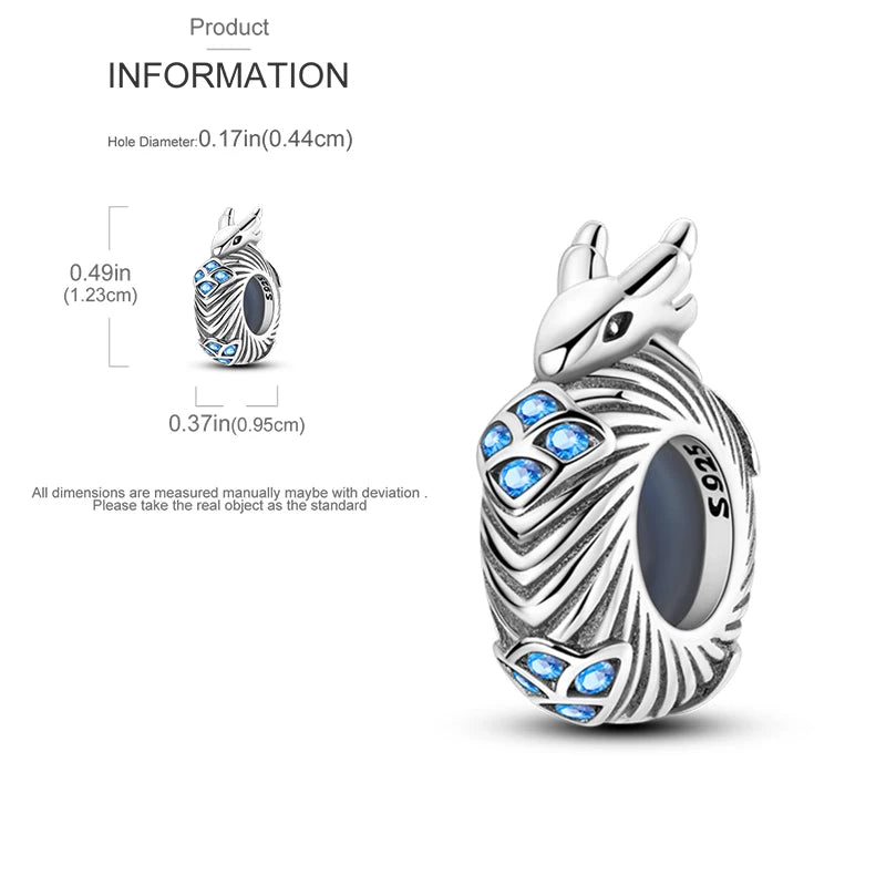 925 Sterling Silver Heart Infinity Charm Bead For Pandora Style Bracelets Gift For Her