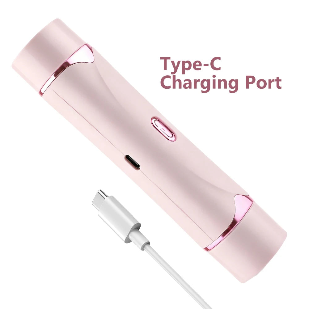 2 in 1 Double Head Electric Shaver for Women Waterproof Wet & Dry Hair Razors Bikini Hair Trimmer Detachable Head Shaver