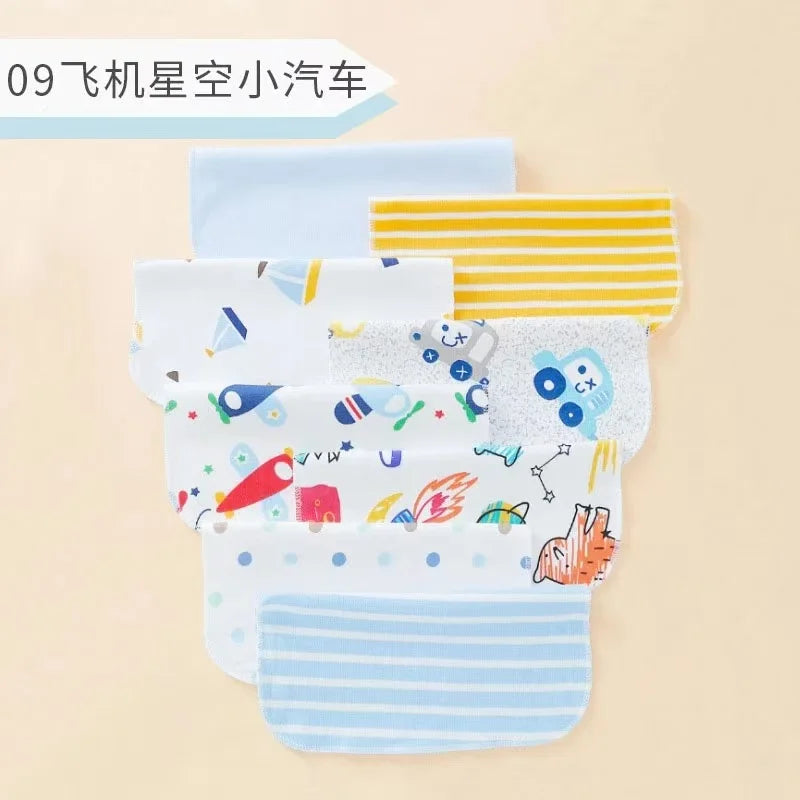 8-Piece Newborn Baby Cotton Washcloth and Towel Set