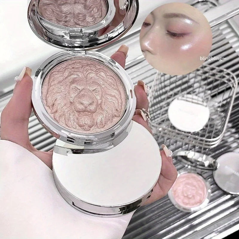 Lion Series High-Gloss Powder, Clear & Glittering, Fine Pearlescent Luster, High-End Texture, Long-Lasting High-Gloss Paste