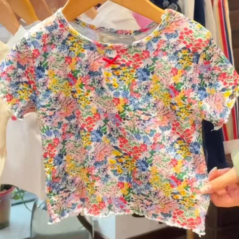 Kids Tee 26Ss Summer Short Sleeve Tns Baby Boy T-Shirts Printed Girls Dress Cotton Clothing