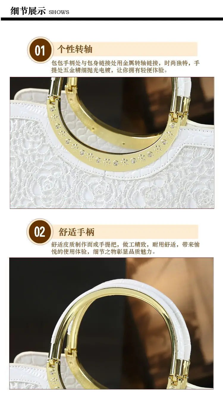Fashion Popular Women's Bag High Quality Crocodile Pattern Shoulder Bag Trend Brand Genuine Leather Crossbody Bag Luxury Handbag