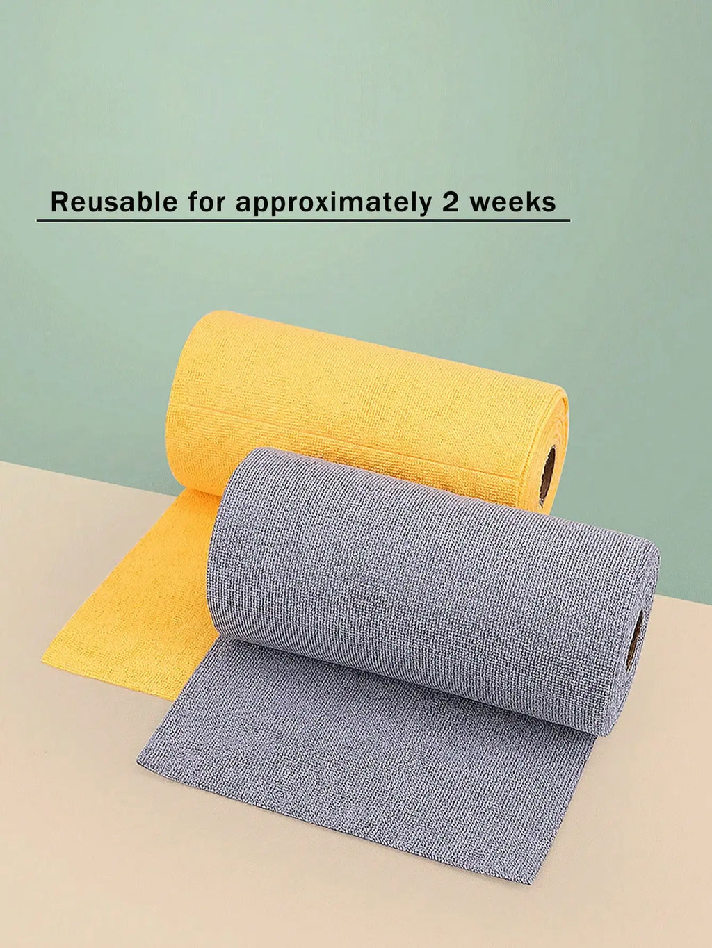 1 Roll(20/50 Sheets)Reusable Microfiber Towel Roll, Hand Tear Cleaning Towels, Washable Ultra-Fine Fiber For Car Soft Cleaning Cloth, Multipurpose Absorbent Cleaning Wipes, Dish Towel, Kitchen Rag, Lazy Rag, Cleaning Supplies