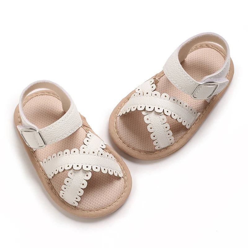 Summer newborn children's shoes, girls' sandals, children's shoes, outdoor casual walking shoes, 0-18 months old