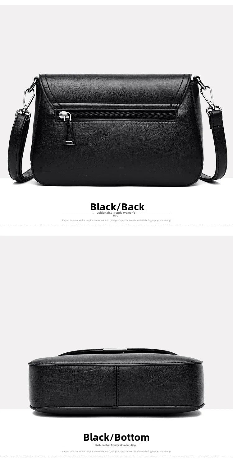 Soft Leather Crossbody Bag Large Capacity Fashionable Women's Shoulder Bag for Middle-Aged Mothers Hot Sale Of The Season New...