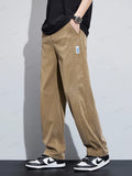 High Quality Summer Ultrathin Soft Lyocell Fabric Men'S Casual Pants Elastic Waist Breathe Loose Straight Trousers Plus Size 5Xl