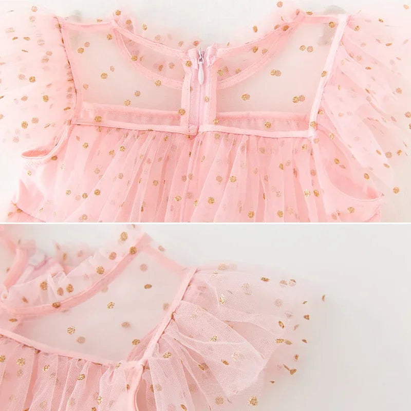 Girls Rainbow layered Dress Birthday Dress Teens Girl Clothes Summer Sequined Princess Mesh Tutu Dresses Kid Party Costume
