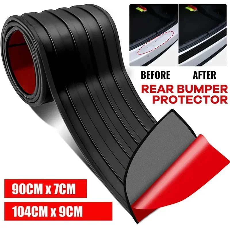 NEW Universal Car Trunk Door Sill Plate Protector Rear Bumper Guard Rubber Mouldings Pad Trim Cover Strip Car Accessories