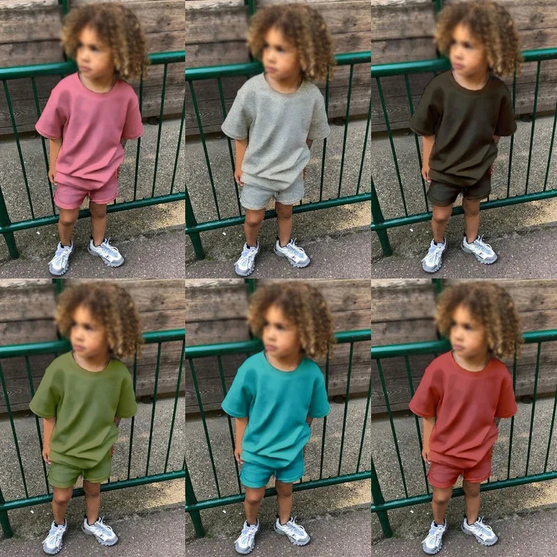 Kids Tales Unisex Children's 2-Piece Cotton Summer Outfit Set