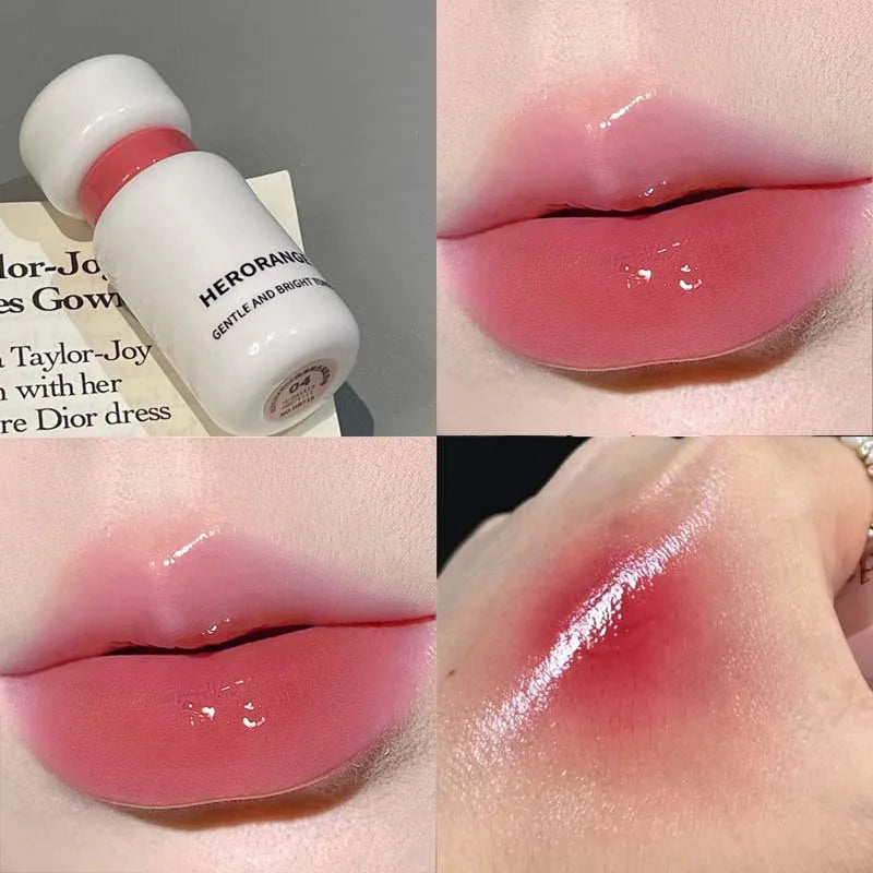 Herorange Glossy Lip Gloss Hydrating Watery Plump Lip Tint