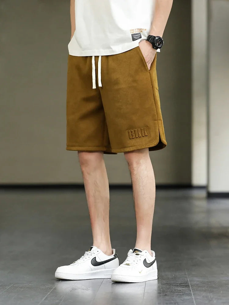 2024 New Summer Men's Shorts Drawstring Baggy Sweatshorts Male Wide Short Pants Sweatpants Streetwear Plus Size 8XL