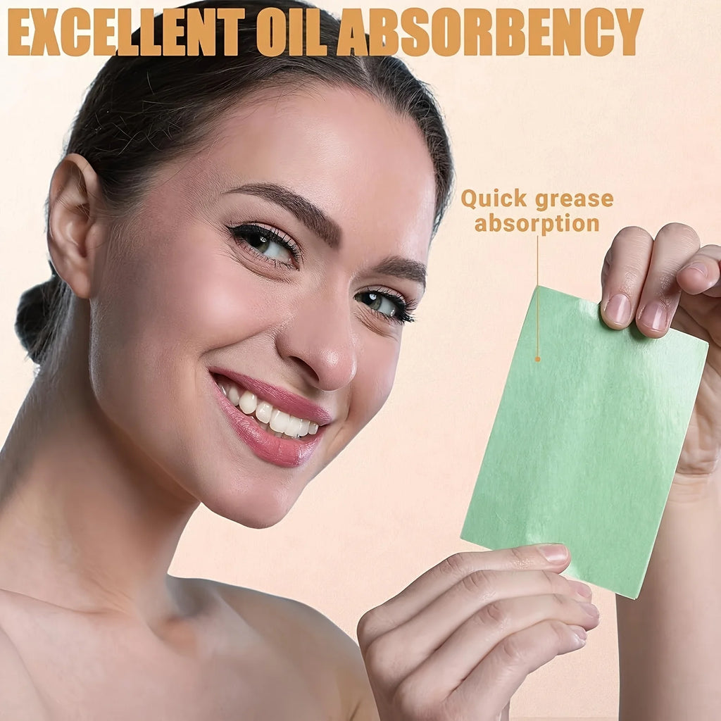 600Pcs/Celebrity-Approved, Perfect for Oily Skin! Refreshing Oil-Control and Pore-Shrinking Blotting Paper for the T-Zone in Summer, Suitable for Oily Skin, Portable Oil-Absorbing Paper with Plant Fragrance, Light Beige Skin