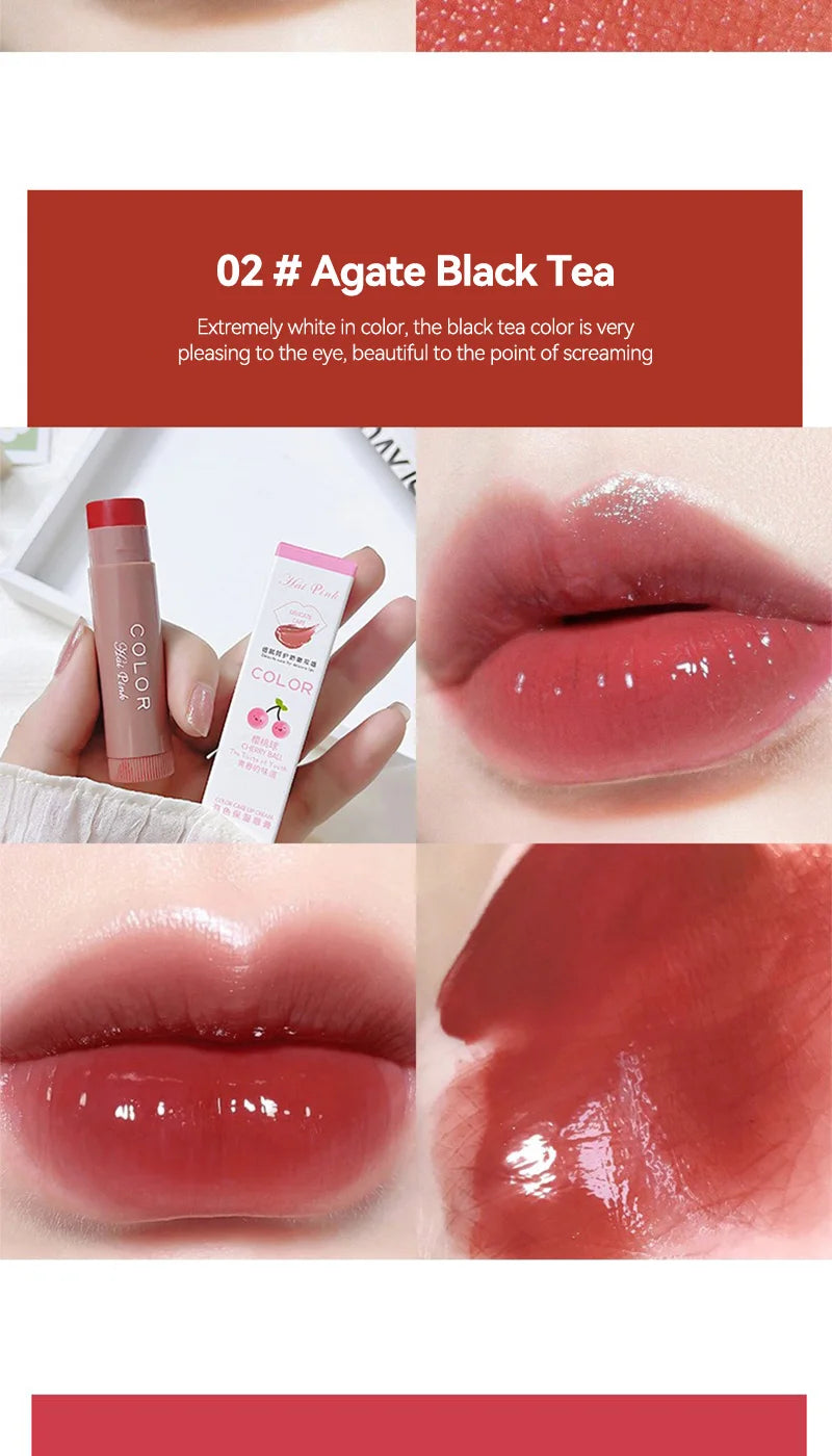 HAIPINK 3-Piece Set Tinted Moisturizing Lip Balm - Hydrating, Fade Lip Lines, Prevent Chapping