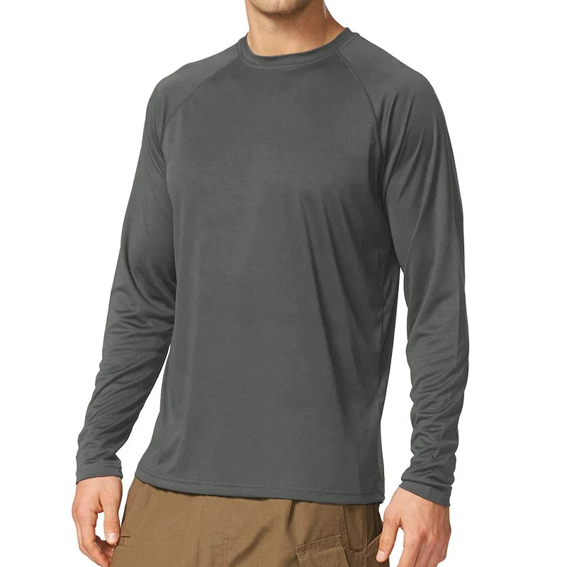 Men's Long Sleeve UPF 50+ Sun Protection Performance T-Shirt
