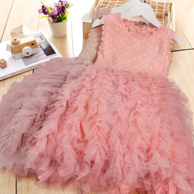 Princess Skirt for Girls Summer 2024 New Cake Skirt for Children Baby Fashion Cute Sweet Kids Dresses for Girls Girl Clothes