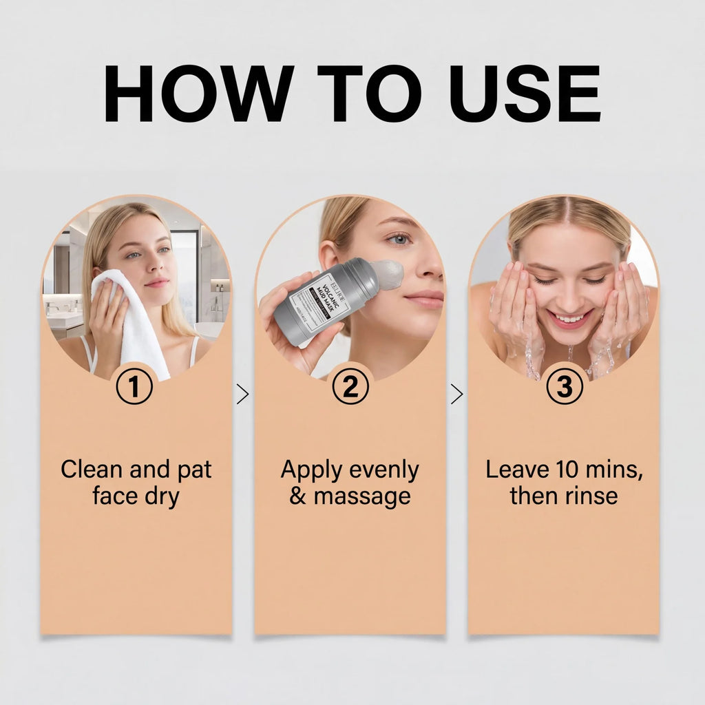 Alaska Volcano & Green Tea Deep Pore Cleansing Mask Stick Blackhead Remover&Oil Control Exfoliating Clay Mask for All Skin Types