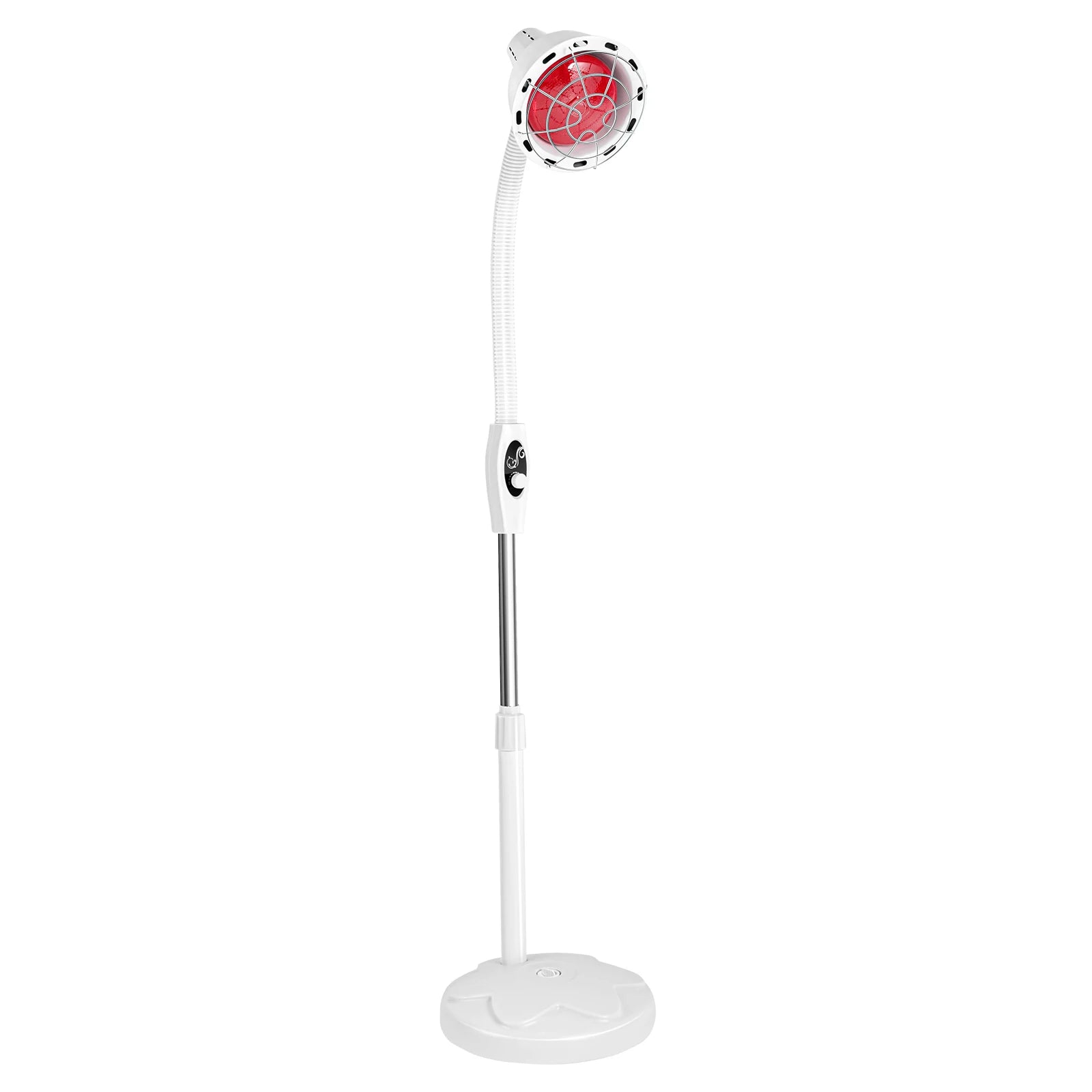 275W Adjustable Infrared Heat Lamp for Muscle&Joint Pain Relief, 360° Rotatable Infrared Baking Light, 0-115℃ Temp Control