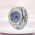 Vintage Heart Shape Quartz Finger Watch Ring