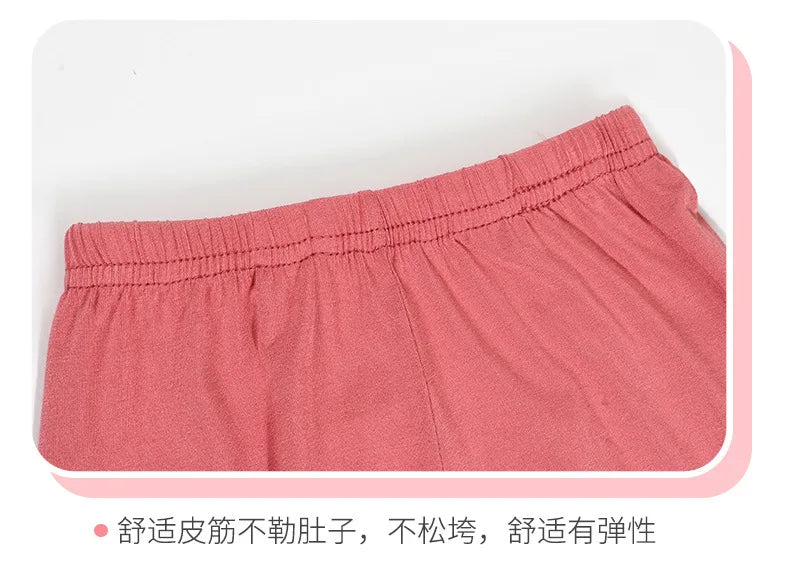 Teenage Boy Pajamas Summer Girl Short Sleeve Children's Clothing Sleepwear Silk Cotton Pyjamas Sets For Kids 4 8 9 12 13 14Years