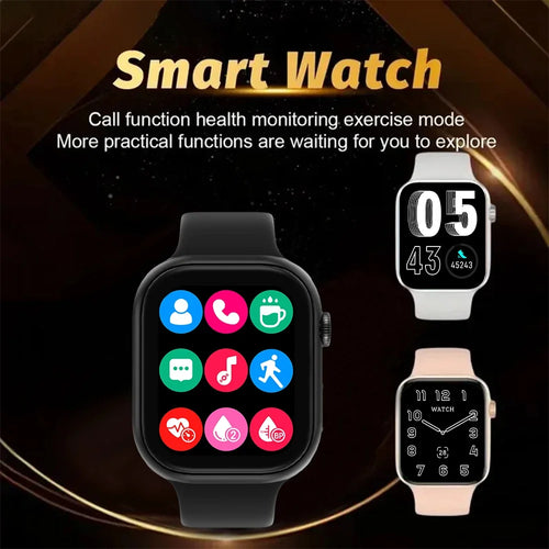 Nuevo Smartwatch 2025 para hombres, teléfono Android iOS, pantalla de 1.73", llamadas Bluetooth, monitoreo de oxígeno en sangre y presión, Smart Watch para mujeres