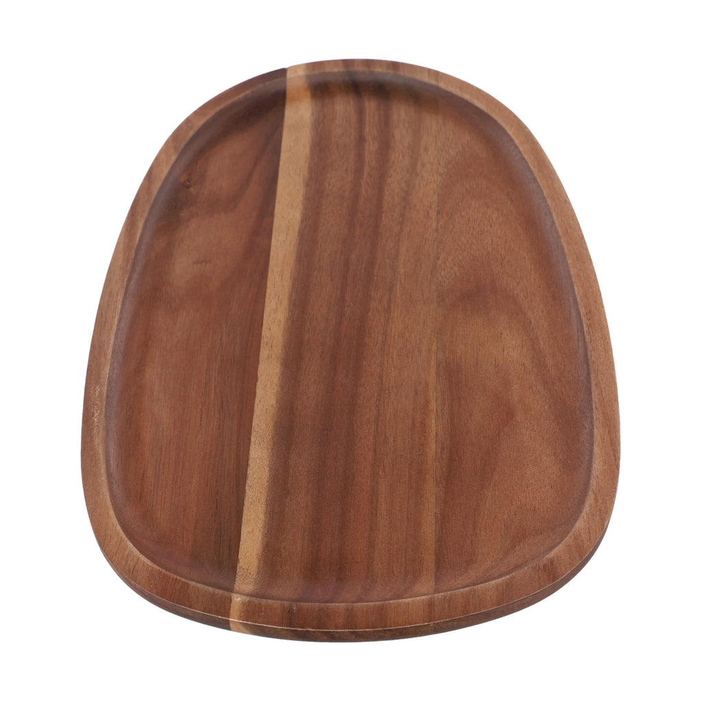 Wood Dinner Plates Irregular Oval Serving Tray Fruit Dishes Dry Fruit Sushi Tea Tray Bread Wooden Plate Home Decoration