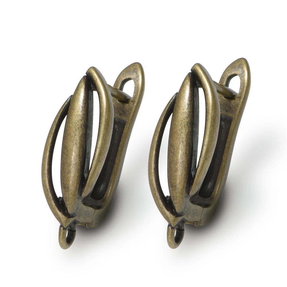 1 Pair New Antique Bronze Earrings Findings For Diy Woman Jewelry Earring Hooks Accessories Handmade Making Supplies
