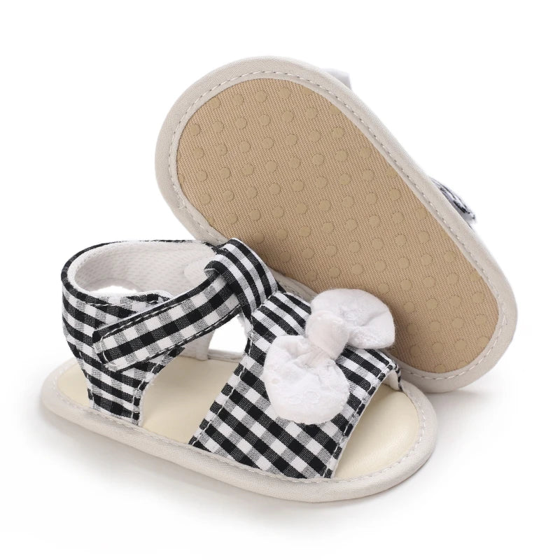 Baby Girl Summer Sandals 0-1 Year Cute Bow First Walker Soft Comfortable Newborn