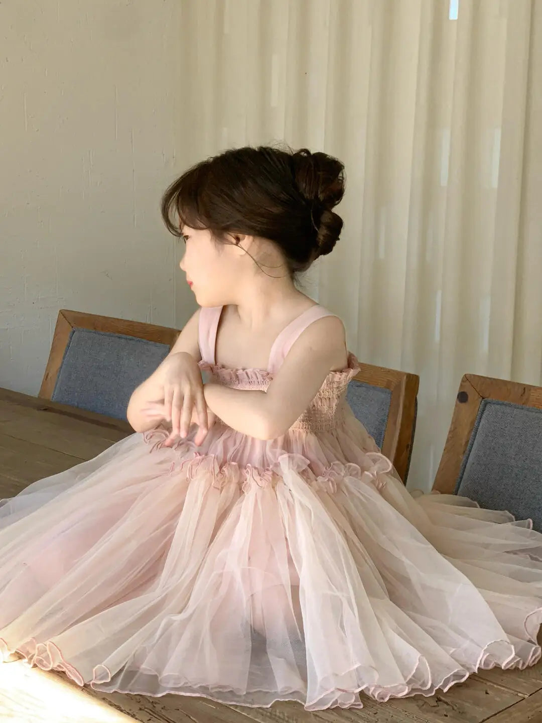 2026 Summer New Pink Princess Dress for Girls Children Fashionable and Sweet Baby Performance Dress