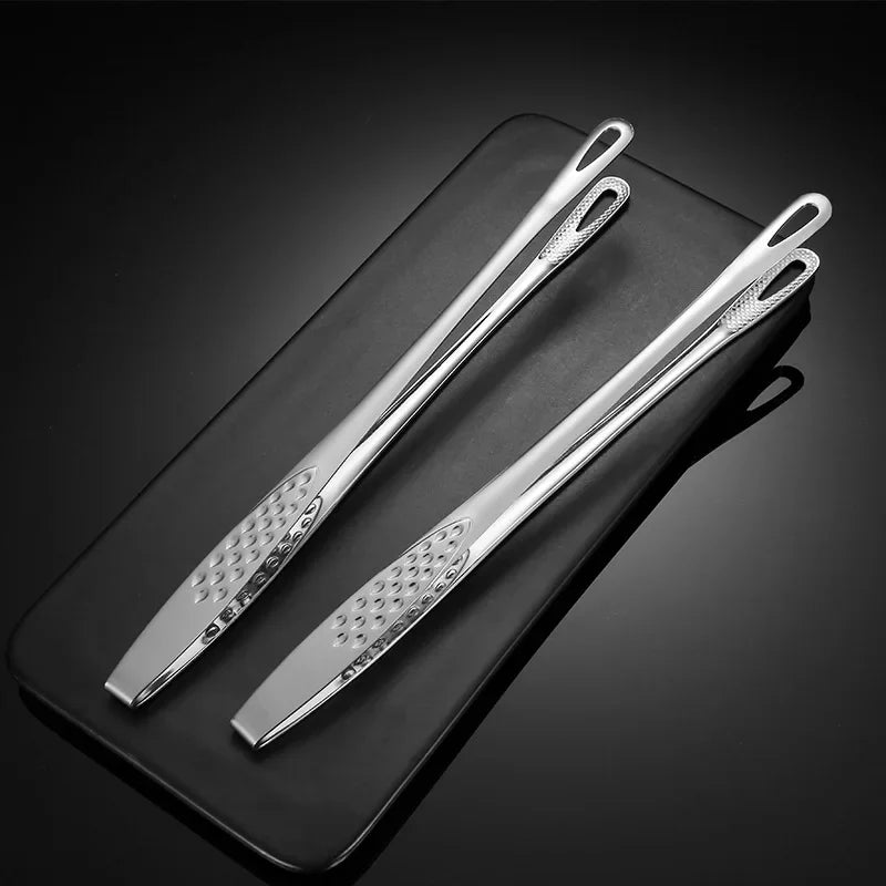 Pinzas de cocina para barbacoa, pinzas de cocina de acero inoxidable, pinzas para ensalada, carne, alimentos, utensilios de buffet, barbacoa, gadgets de cocina