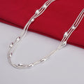 925 Sterling Silver Charms Beads Necklace For Women'S Luxury Fashion Wedding Accessories Jewelry Christmas Gifts