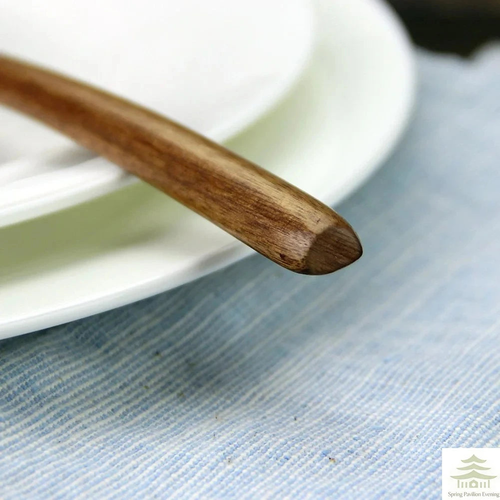 5 Pieces Wooden Spoon Soup Spoon and Fork Tableware Natural Ellipse Ladle Spoon Set Eco Friendly Products Spoons for Cooking