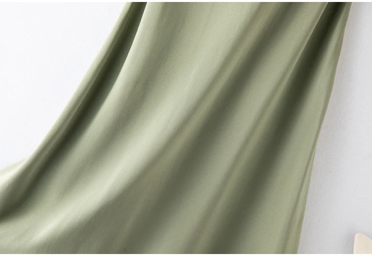 100% Mulberry Silk 22 momme Charmeuse Silk Solid Colors Women Chemise Full Slip Midi Dress Adjustable Straps Night Dress FF079