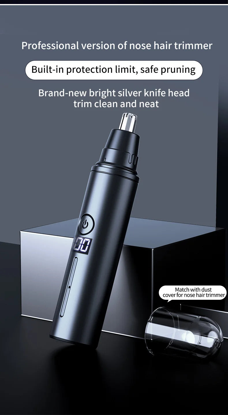 Mini Pocket Nose Hair Trimmer Painless Clipper Nose Ears Hair Eyebrow Waterproof Portable Trimmer For Men Women