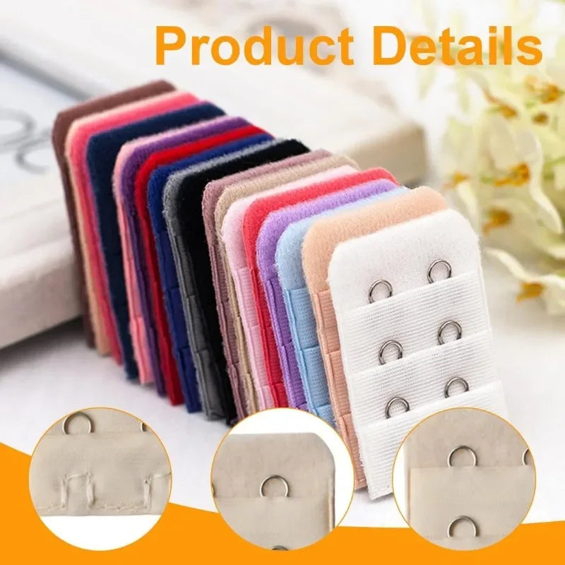1/10Pcs Bra Extender For Women'S'S Elastic Bra Extension Strap Hook Clip Expander Adjustable Belt Buckle Intimates Accessories