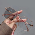 Photochromic Anti Radiation Glasses Metal Eyeglass For Woman Men