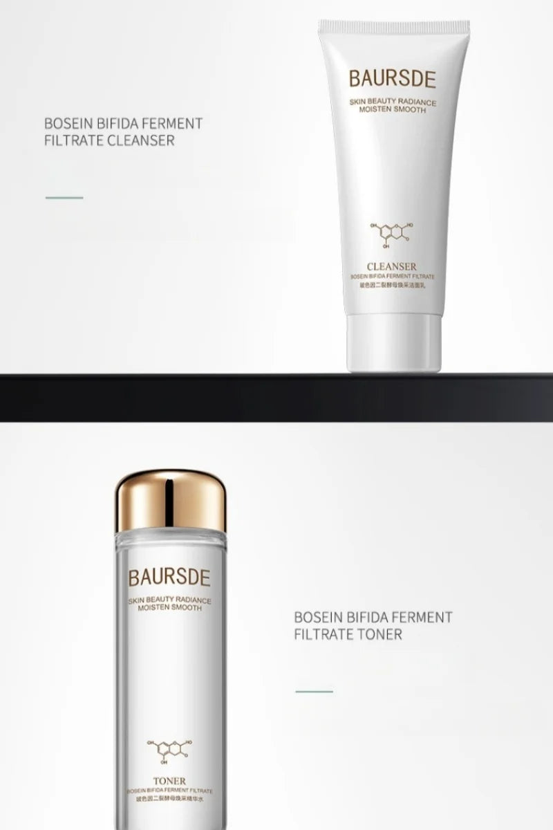 Bosein Retinol Skincare Five-Piece Set, Including Cleansing Balm, Essence Water, Eye Cream, Essence Lotion, Essence Cream, Contains Skin-Beneficial Ingredients Such as Bosein, Niacinamide, Centella Asiatica Extract, with a So