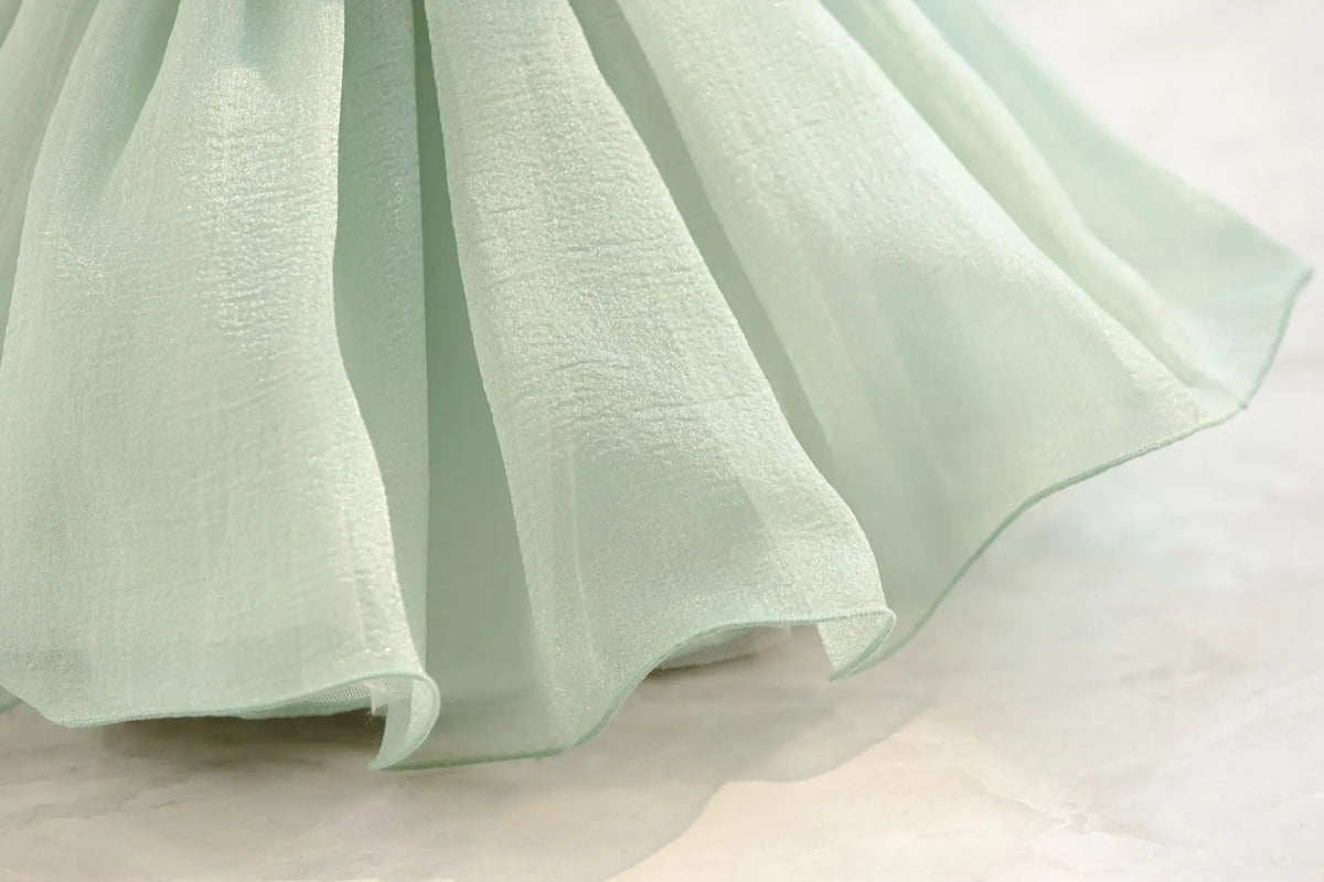 Summer Pearls Bow Baby Girl Dress Pink First Birthday Princess Wedding Kids Party Dresses Tutu Girl Bridesmaids Evening Gown