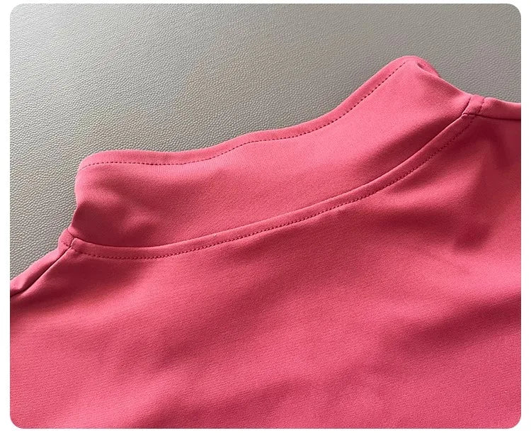 Women's Workout Jacket Stretch Fitted Zip Front Long Sleeve Running Yoga Slimming Waist-Cinching Stand Collar Quick-Dry Sportswe