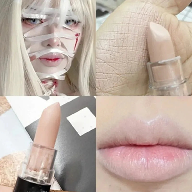 12 Colors Nude Lipstick Matte Velvety Vampire Makeup Punk Black Lip Gloss Smooth Waterproof Lasting Durable Dark Paint Cosmetics