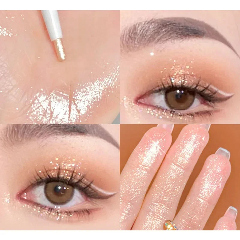 Liquid Eyeliner Lying Silkworm Pen Matte Shadow Crease Brightening Quick-dry Tea Brown Pen Glitter Cute Eye Bags Aegyo-sal