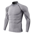 Men Bodybuilding Sport T-Shirt Quick Dry Running Shirt Long Sleeve Compression Top Gym T Shirt Men Fitness Tight Rashgard