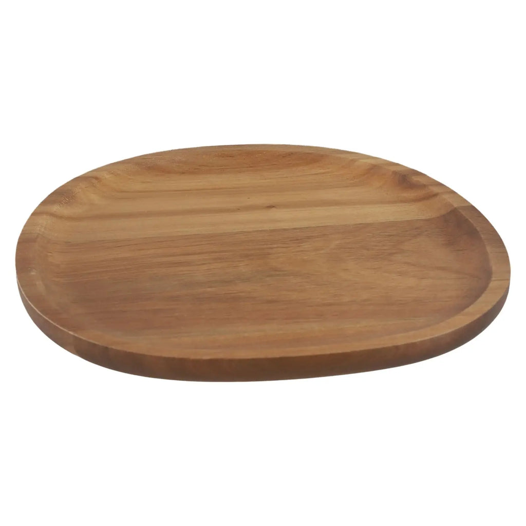 Wood Dinner Plates Irregular Oval Serving Tray Fruit Dishes Dry Fruit Sushi Tea Tray Bread Wooden Plate Home Decoration