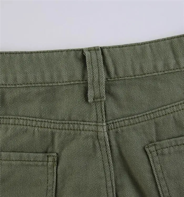 Fashion Low Waist Bodycon Short Skirt Sexy Cargo  Skirt Street Style with Sash Thickened Summer Collection for Women