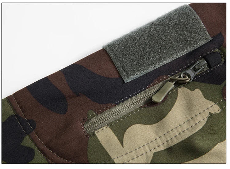 Lurker Shark Skin Soft Shell Tactical Jacket Men Waterproof Fleece Hooded Coat Hunt Clothes Autumn New Outdoor Camouflage Jacket