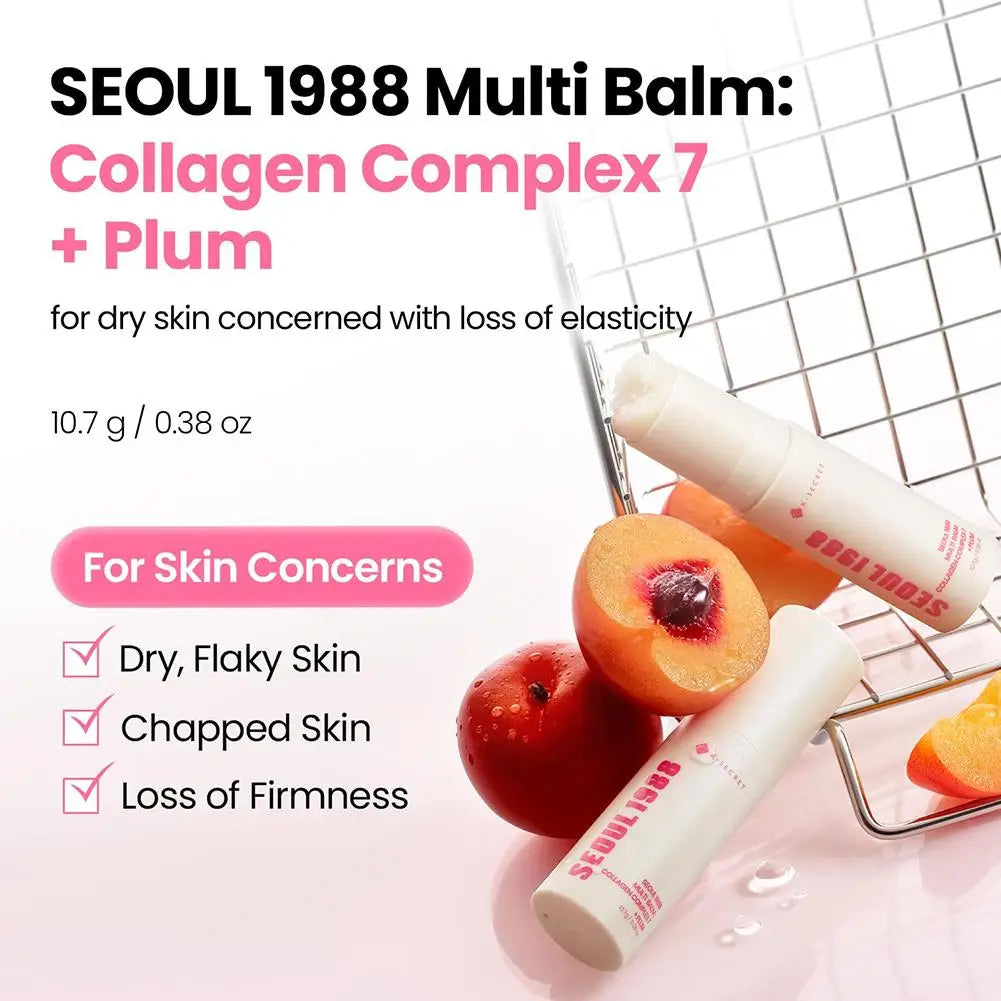 Korea SEOUL 1988 Collagen Complex Multi Balm Stick 10g Deep Hydrating Firming Anti-Aging Multi-Purpose Balm Skin Care