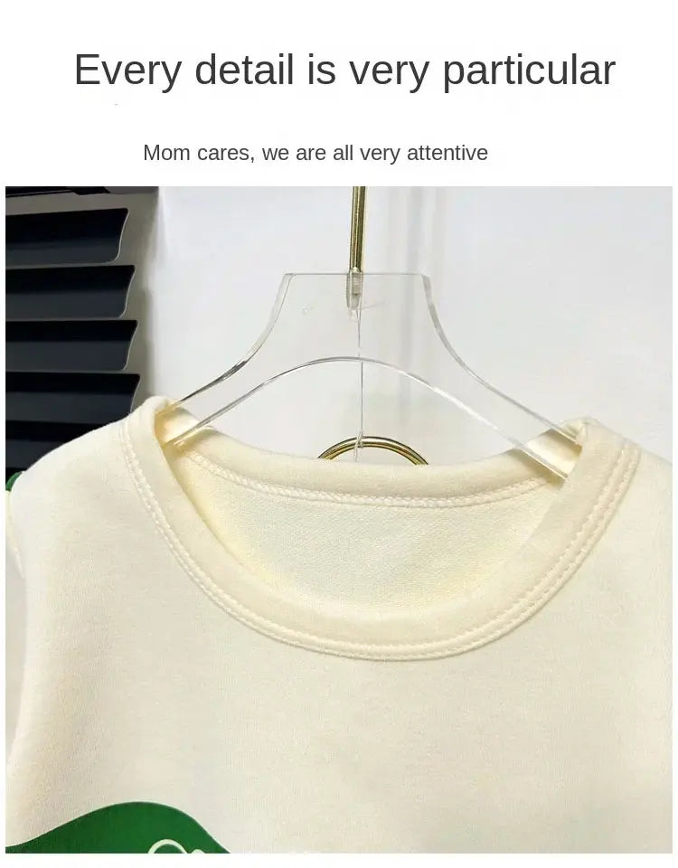 Children's Summer 2-Piece Cotton T-Shirt and Shorts Set - Unisex