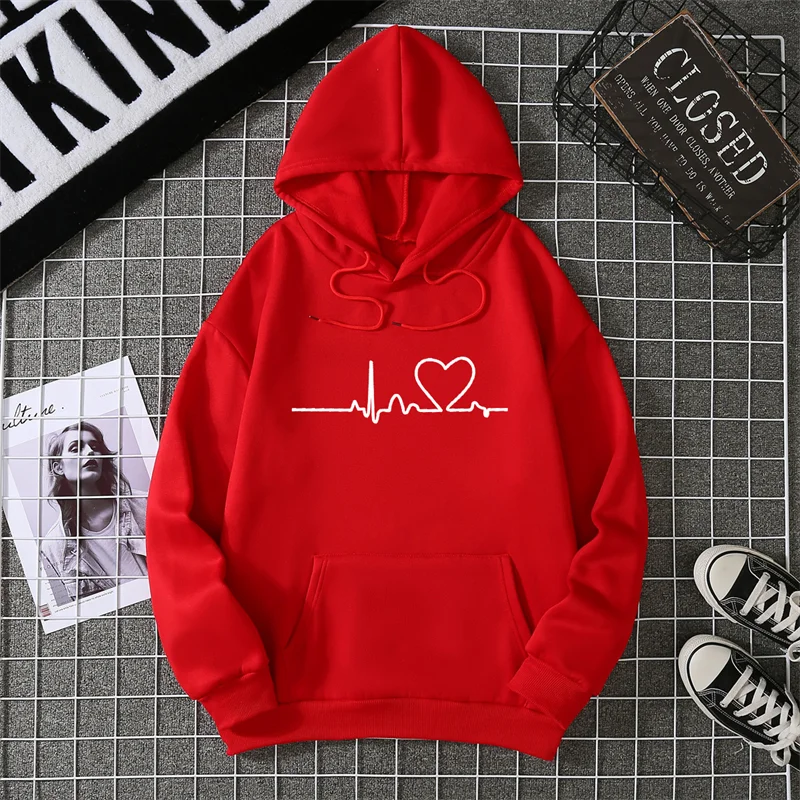 Women's Hoodie Pullover Sweatshirt - Casual Loose Fit Plus-Size