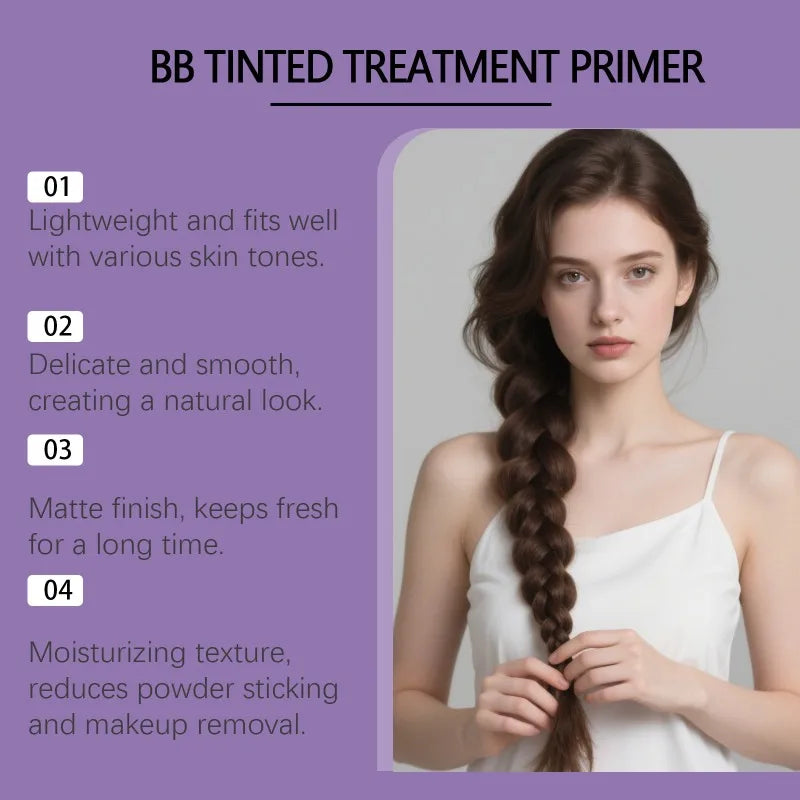 BB Cream Concealer Without False Whitening, Soft and Moisturizing Makeup Before Makeup, No Powder Sticking